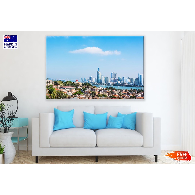 Xiamen City Aerial view Photograph China Print 100% Australian Made