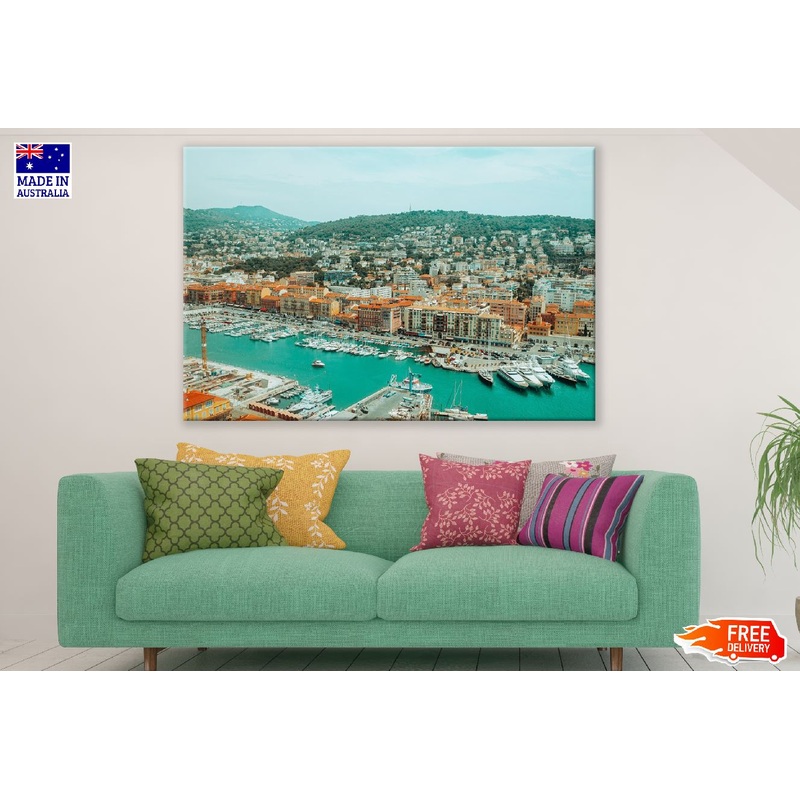 Yachts & Mountains in France Photograph Print 100% Australian Made