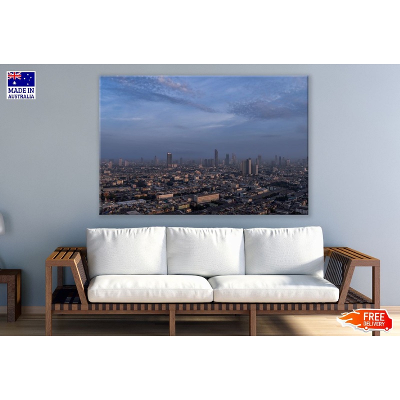 Bangkok View Thailand Aerial Photograph Print 100% Australian Made