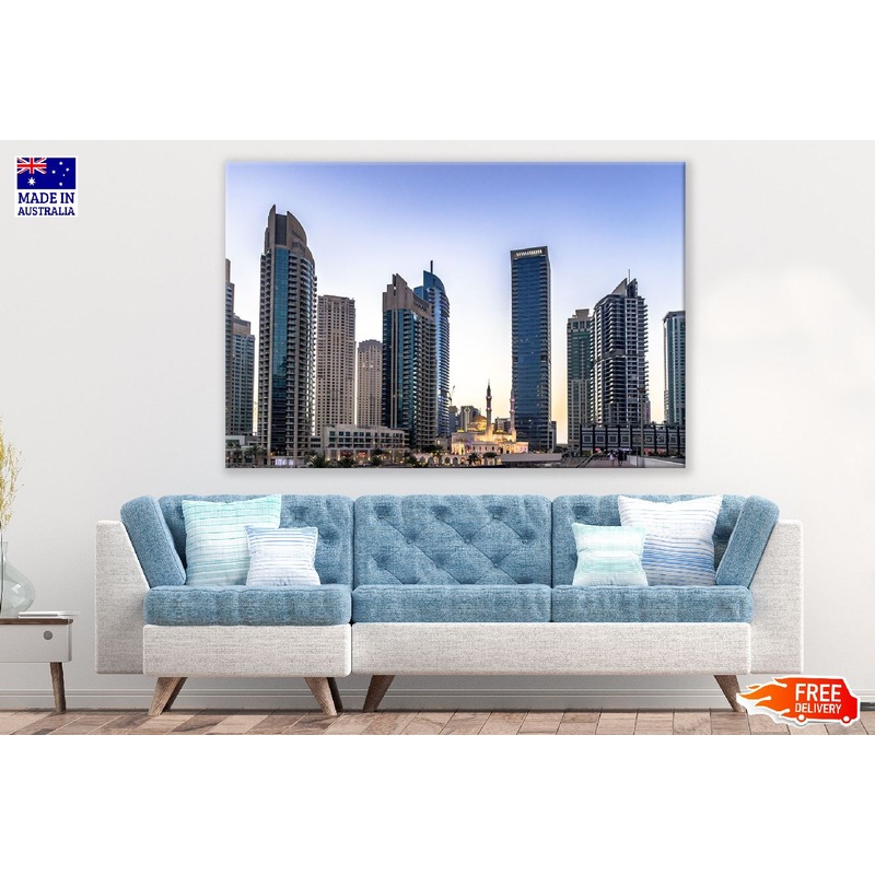Luxury Dubai Marina Skyscrapers Photograph, UAE Print 100% Australian Made