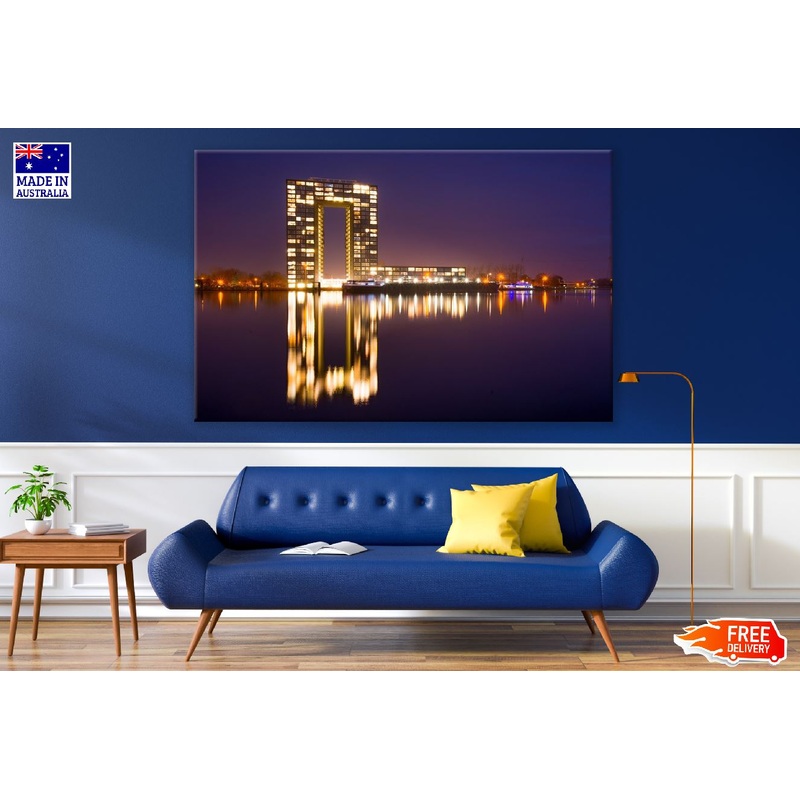 Netherlands City Night View Photograph Print 100% Australian Made