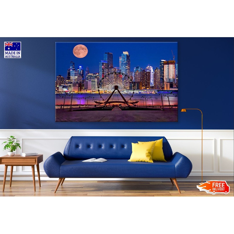 New York City Carnival Night View Photograph Print 100% Australian Made