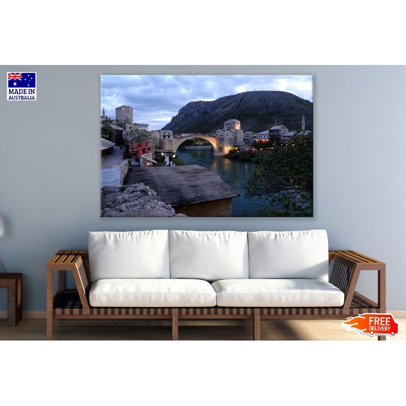 Ottoman Bridge Mostar City, Bosnia Photograph Print 100% Australian Made
