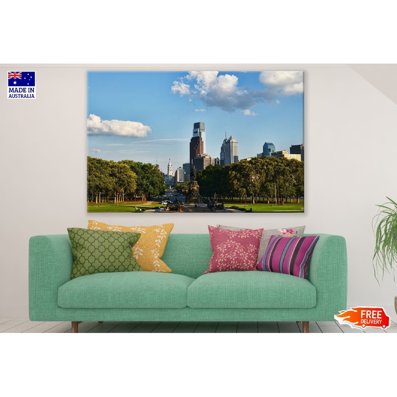 Philadelphia Skyline Photograph, USA Print 100% Australian Made