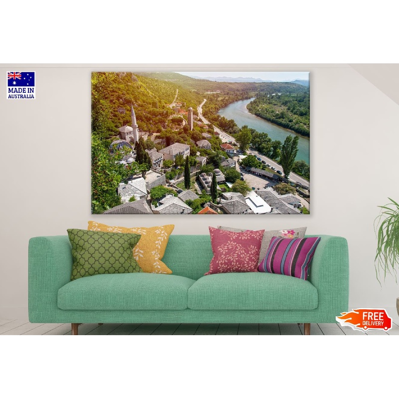 Poitelj Village Photograph, apljina, Bosnia and Herzegovin Print 100% Australian Made