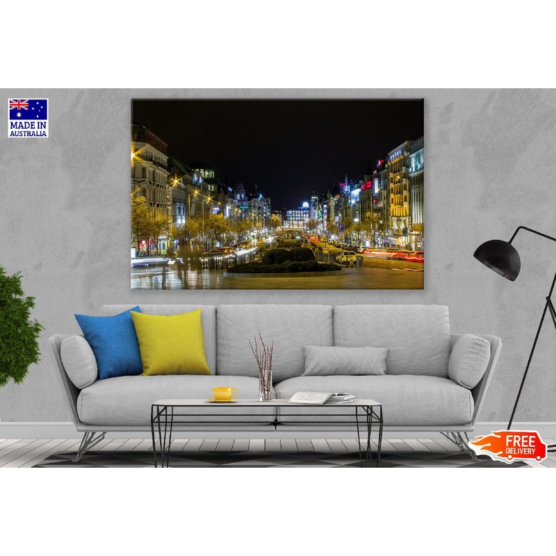 Prague Czech Republic at Night Photograph Print 100% Australian Made
