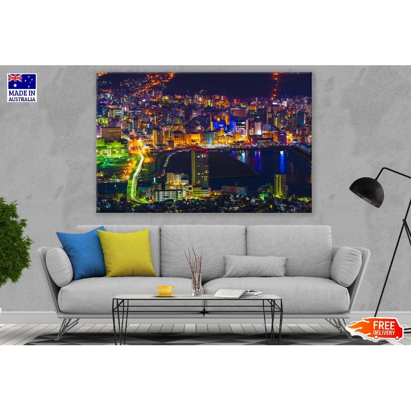 Tokyo City Night View Photograph, Japan Print 100% Australian Made