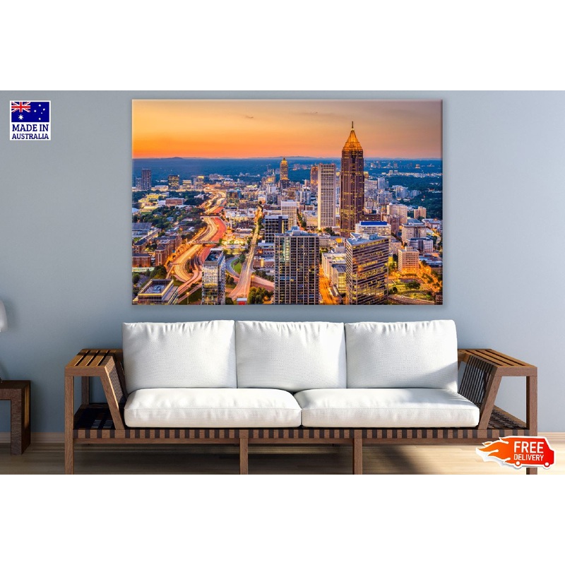 Atlanta, Georgia, USA Sunset Photograph Print 100% Australian Made