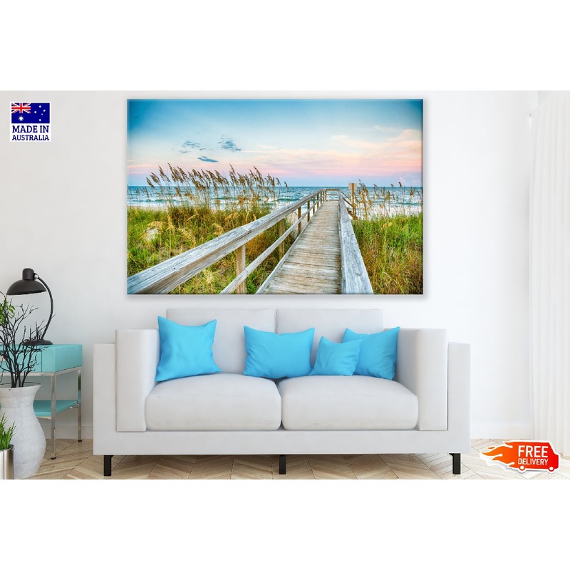 Kure Beach on North Carolina's Atlantice Photograph Print 100% Australian Made