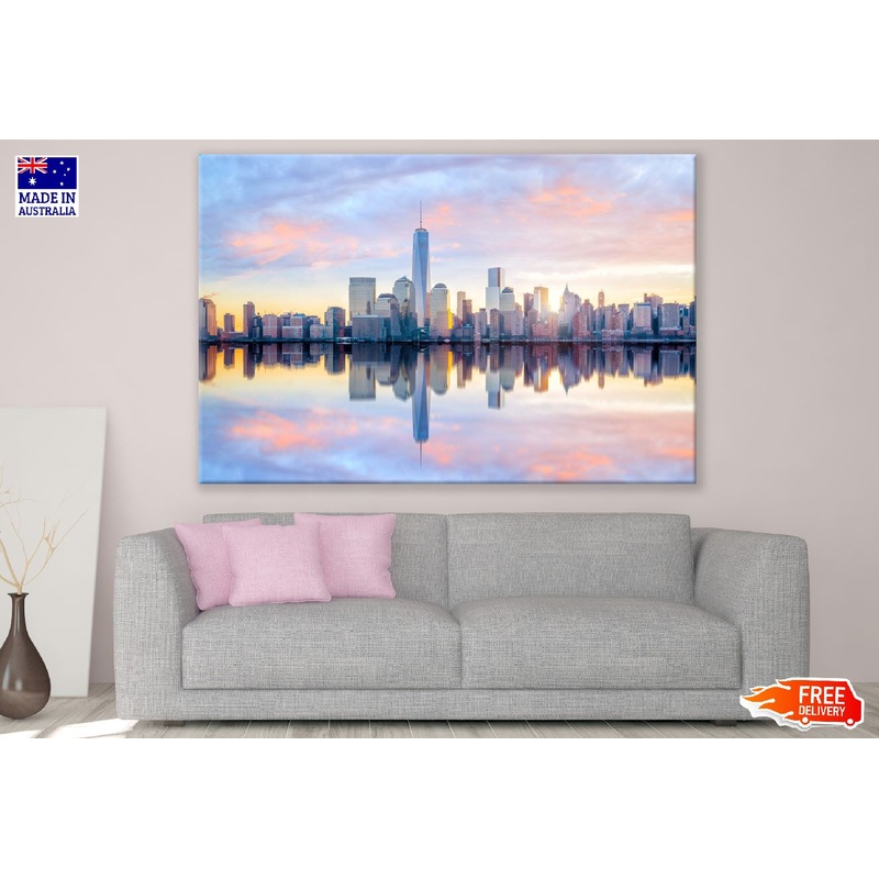 Manhattan Cityscape Sunset Photograph New York City Print 100% Australian Made