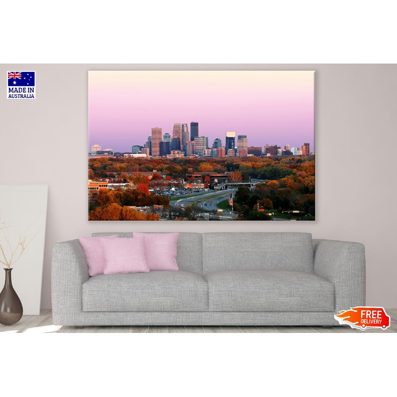 Minneapolis City Skyline View Photograph Minnesota Print 100% Australian Made