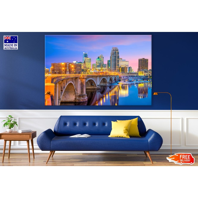 Minneapolis Cityscape in Minnesota, USA Photograph Print 100% Australian Made