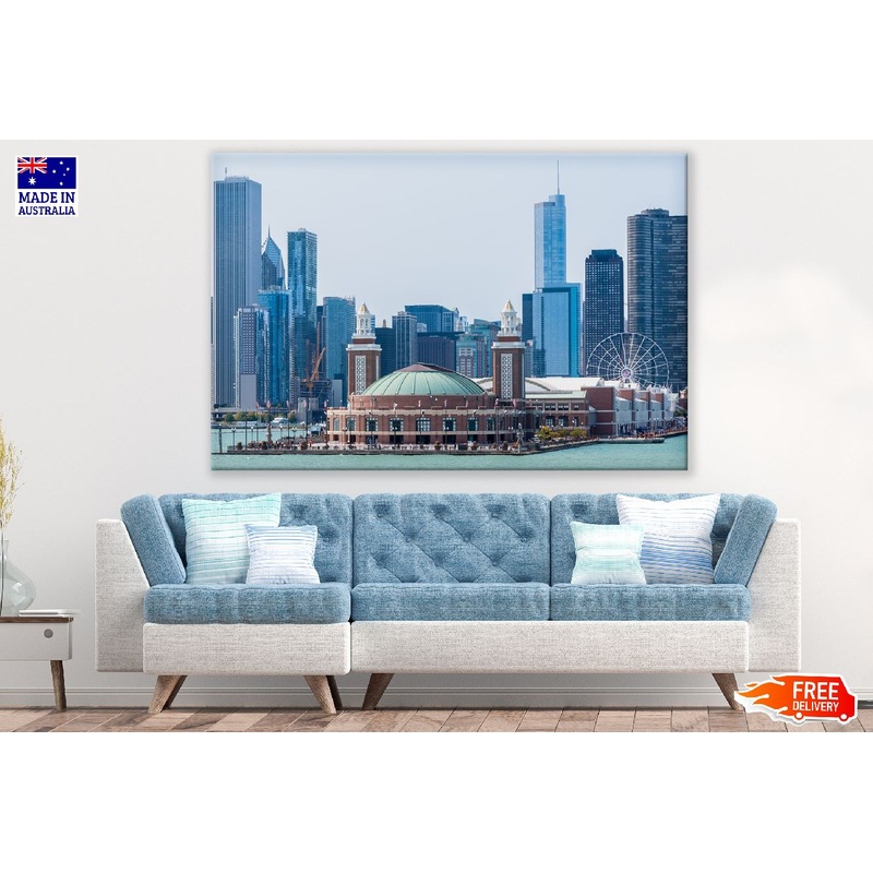 Navy Pier Chicago, Illinois, United States Photograph Print 100% Australian Made