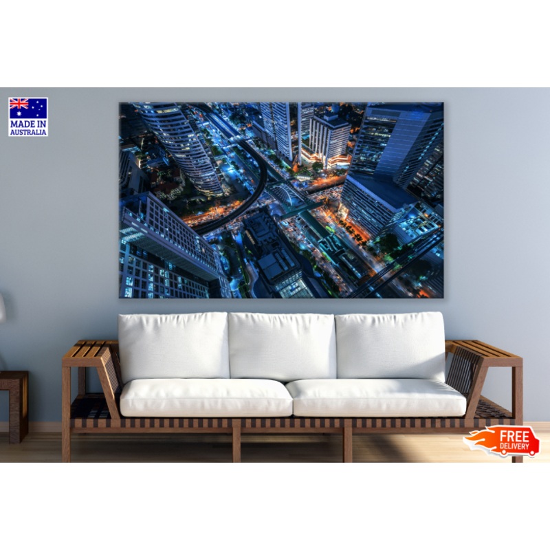 Night City View Print 100% Australian Made