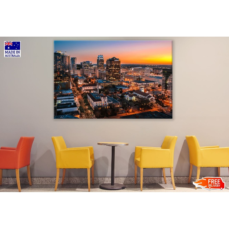 Orlando Night View Photograph USA Print 100% Australian Made