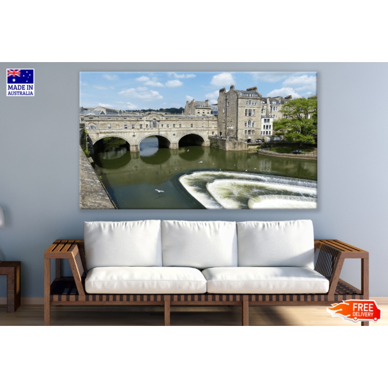 Pulteney Bridge Over River Print 100% Australian Made