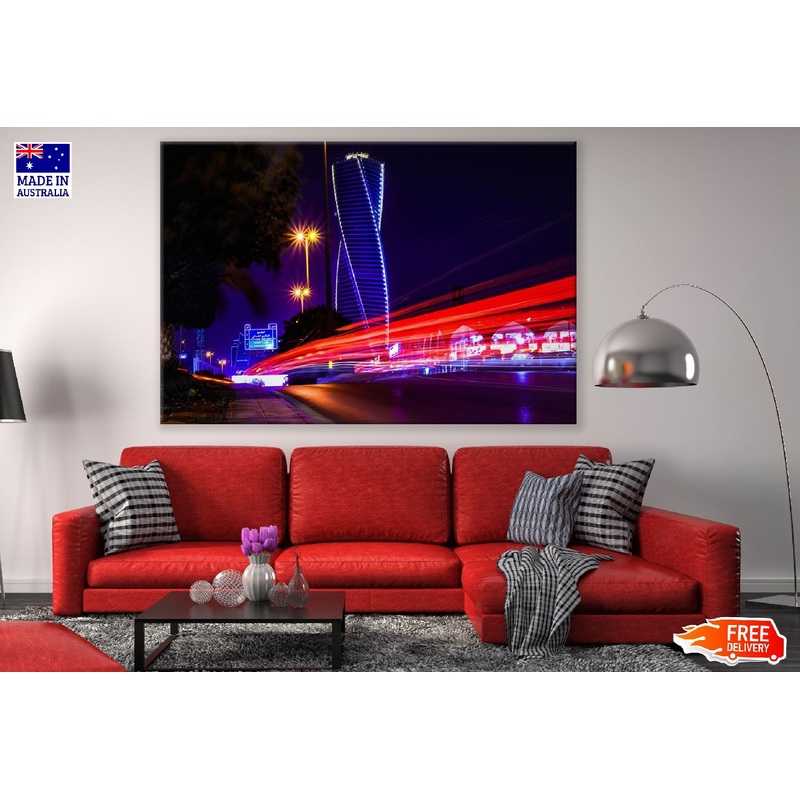 Riyadh City Night View Photograph, Saudi Arabia Print 100% Australian Made