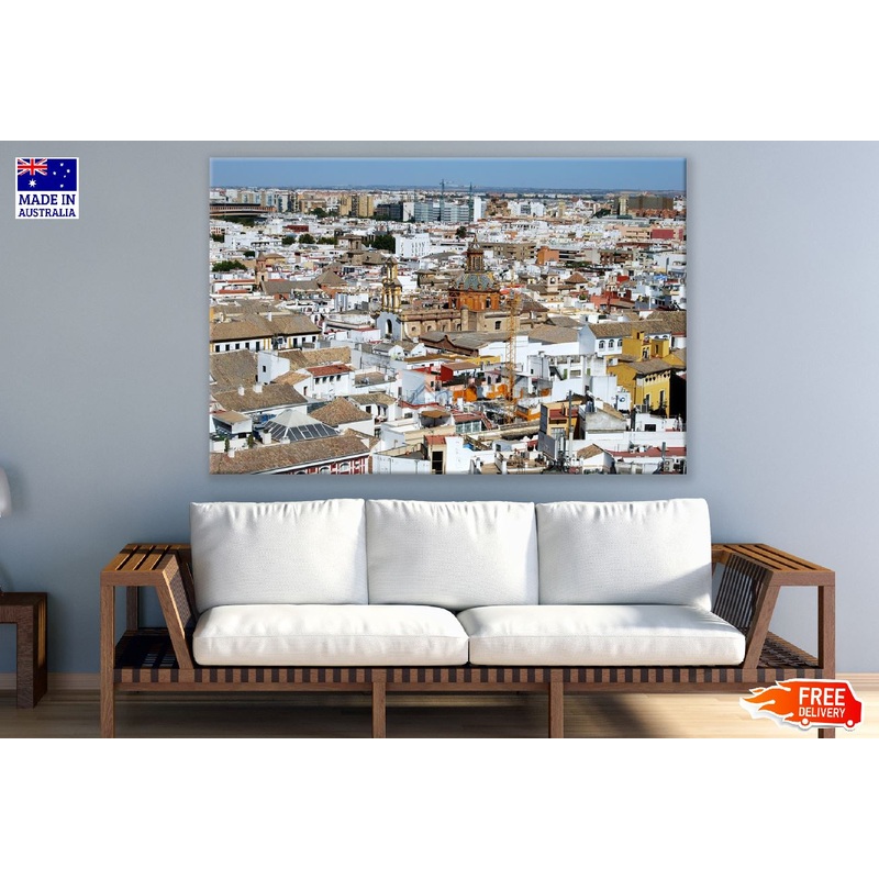 Seville Cathedral in Seville Aerial View Photograph, Spain Print 100% Australian Made