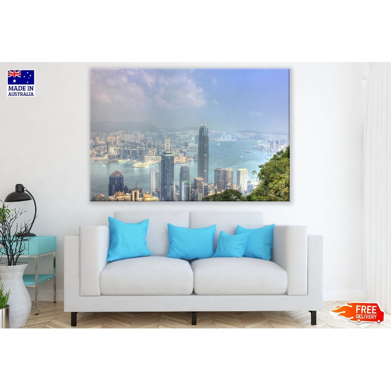 Victoria Peak Hill & Hong Kong City View Photograph Print 100% Australian Made