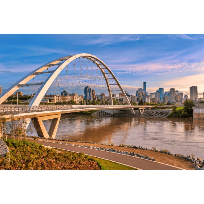 Walterdale Bridge In Edmonton Print 100% Australian Made