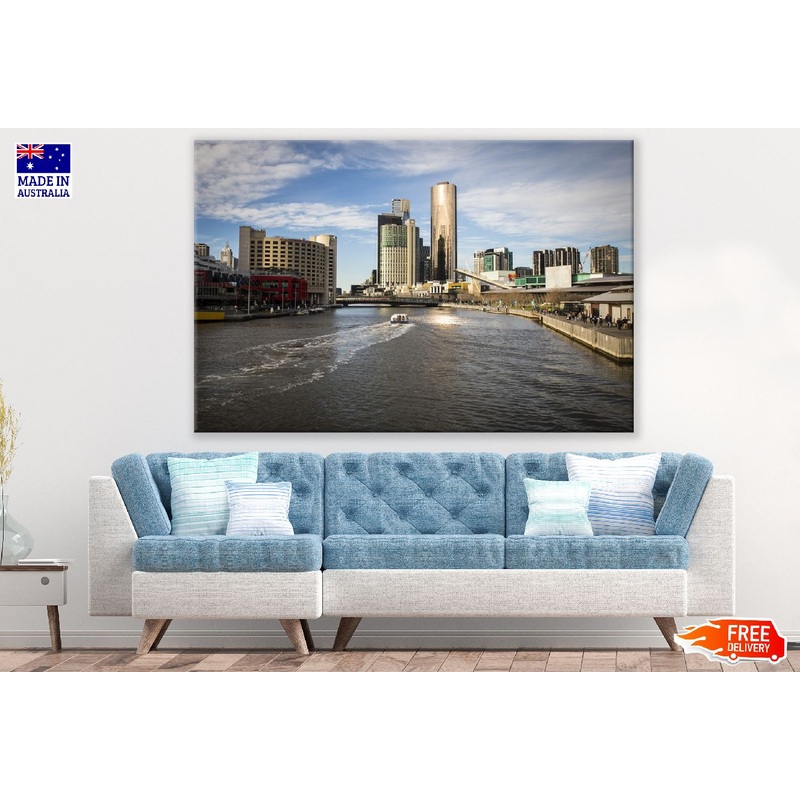 Yarra River & Melbourne City, Victoria, Australia Print 100% Australian Made