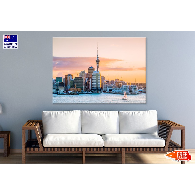 Auckland City View From Sea View Photograph Print 100% Australian Made