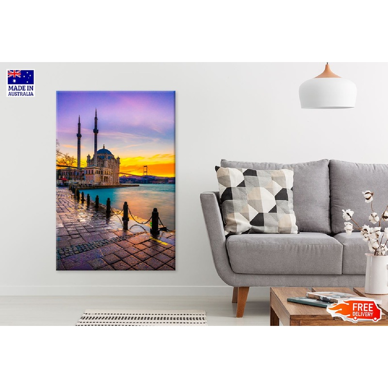 Bosphorus Bridge & Mosque View Photograph Print 100% Australian Made