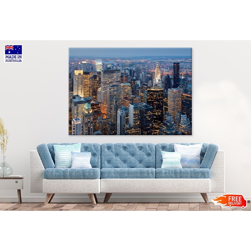 Manhattan City Buildings View Photograph Print 100% Australian Made