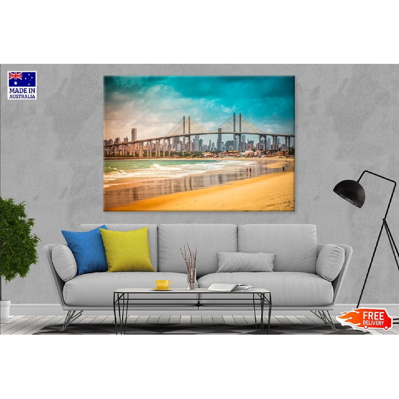 Navarro Bridge Sea View Brazil Print 100% Australian Made