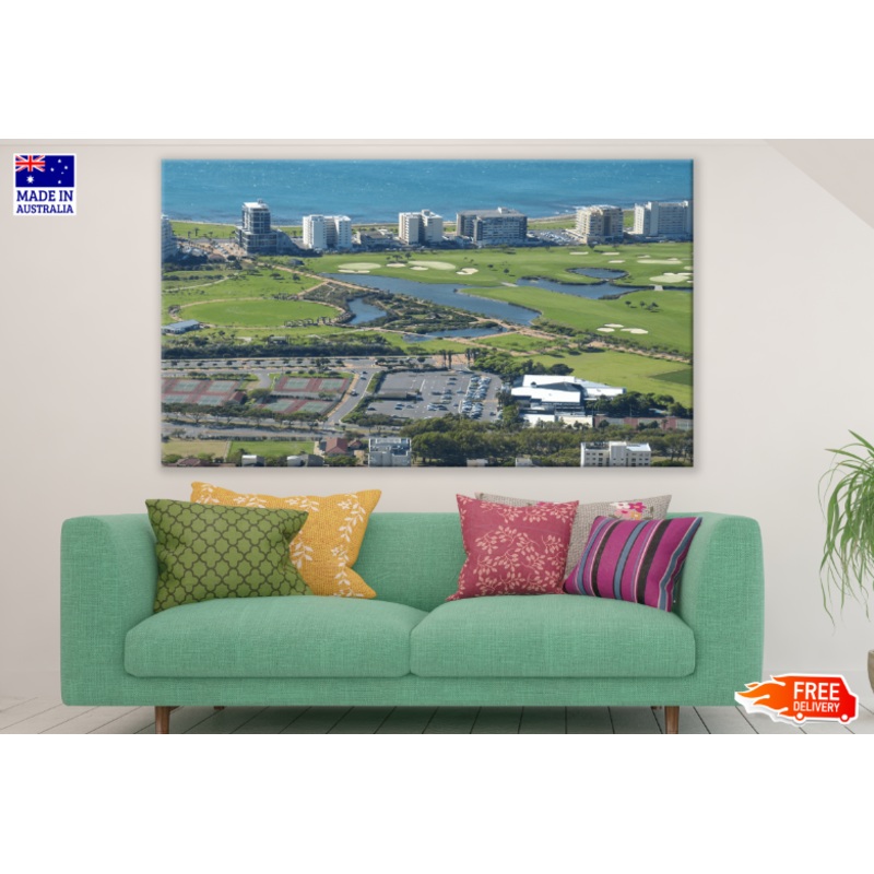 South Africa Cape Town Aerial View Print 100% Australian Made