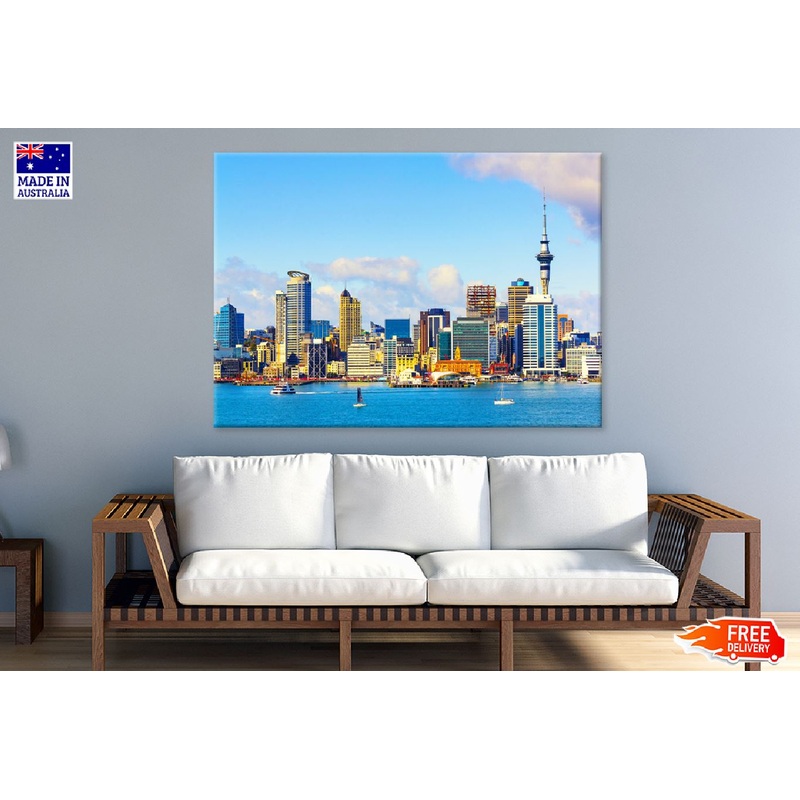 Auckland City from Stanley Point View Photograph Print 100% Australian Made