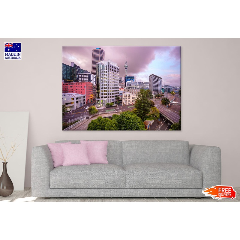 Auckland Skyline View Photograph New Zealand Print 100% Australian Made