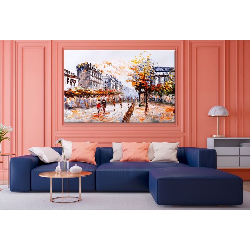 Autumn Street view Water Colour Painting Print 100% Australian Made