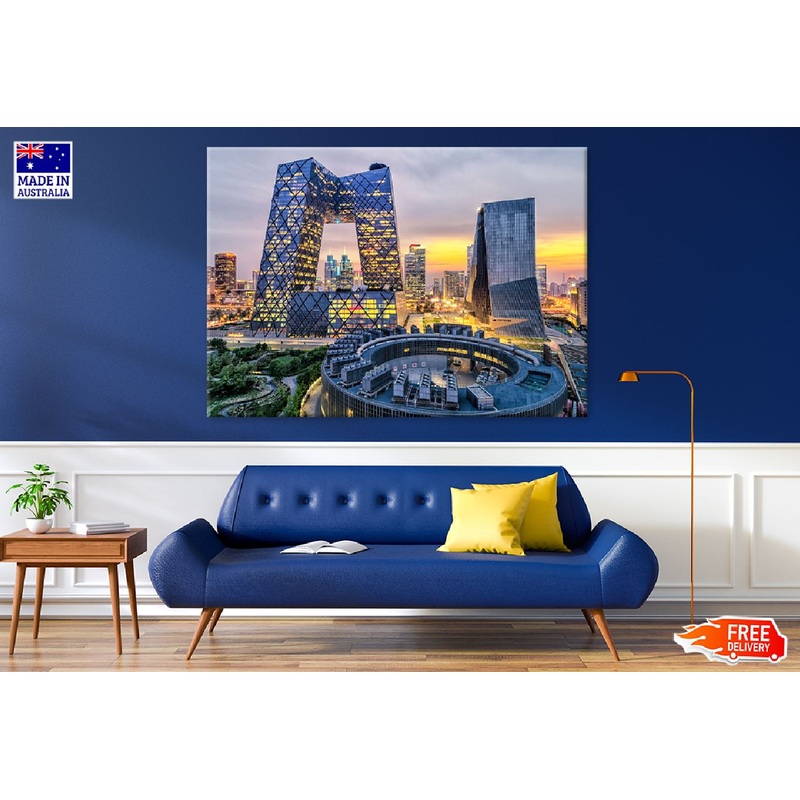 Beijing City Landscape View Photograph Print 100% Australian Made