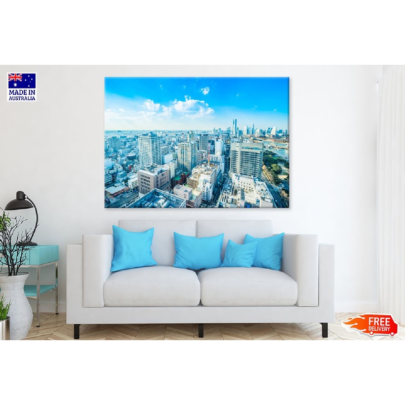 Blue Sky View in Yokohama Japan Photograph Print 100% Australian Made