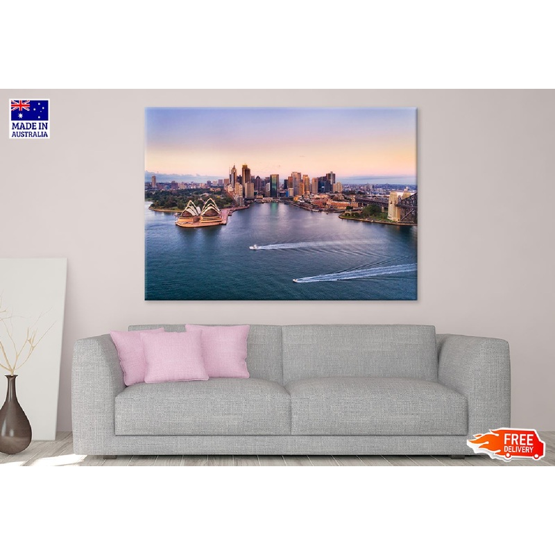 Boats on Sydney Harbour View Photograph Print 100% Australian Made