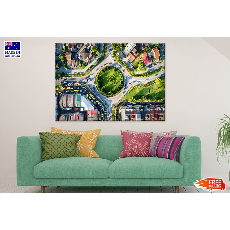 Kuala Lumpur Junction Aerial View Photograph Print 100% Australian Made