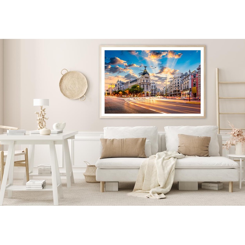 Madrid, Spain Cityscape Home Decor Premium Quality Poster Print Choose Your Sizes