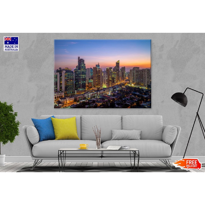 Makati City View Photograph in Manila Philippines Print 100% Australian Made