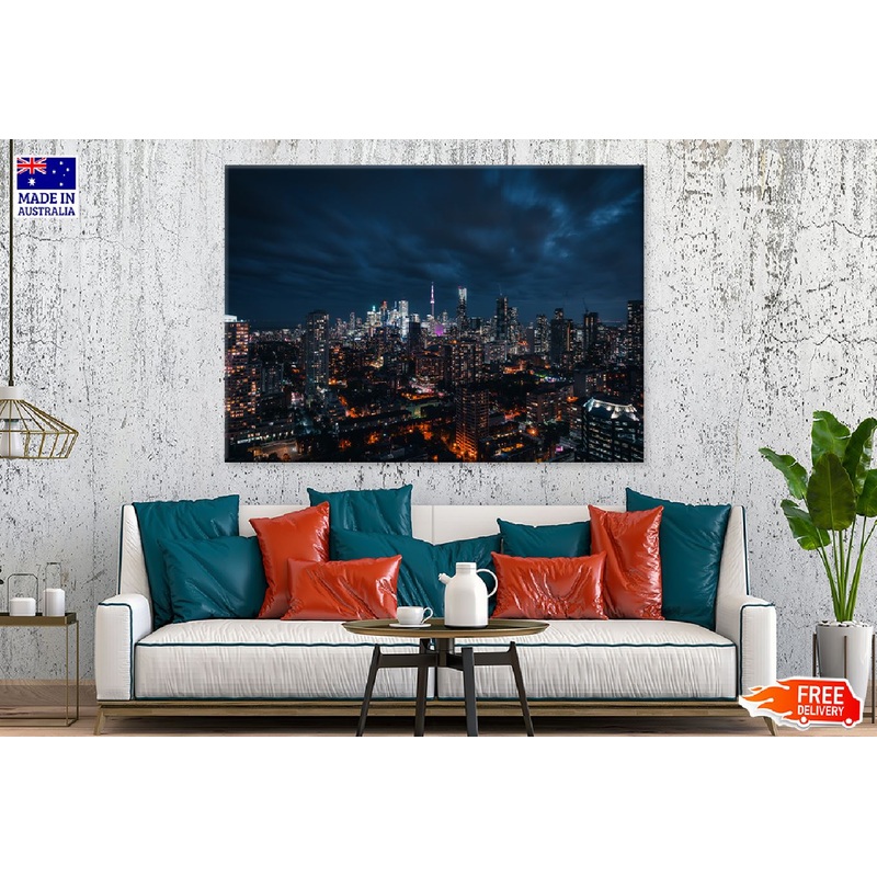 Night View of Downtown Toronto Photograph Print 100% Australian Made