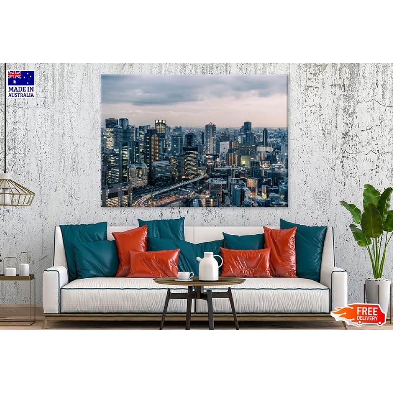 Osaka City Evening View Photograph Japan Print 100% Australian Made