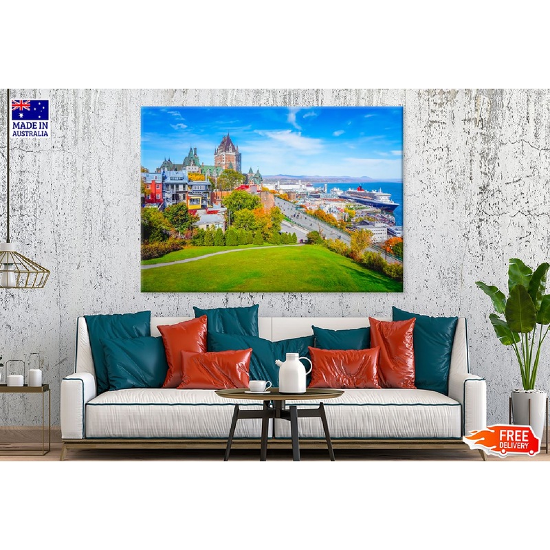 Quebec City Skyline View Photograph Canada Print 100% Australian Made