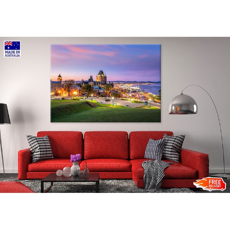 Quebec City with River Photograph in Canada Print 100% Australian Made