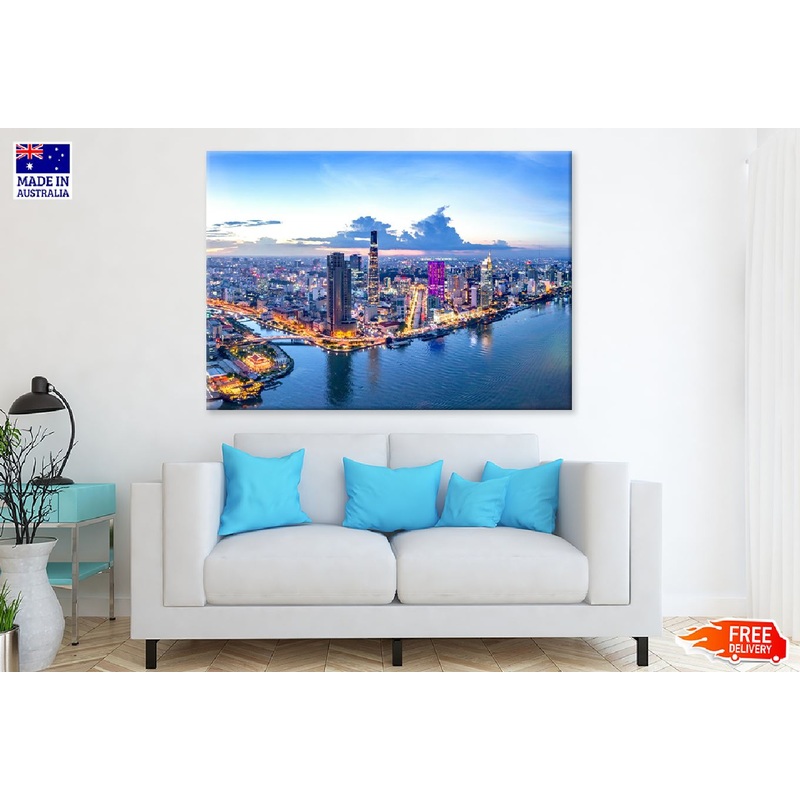 River Side Ho Chi Minh Vietnam Photograph Print 100% Australian Made