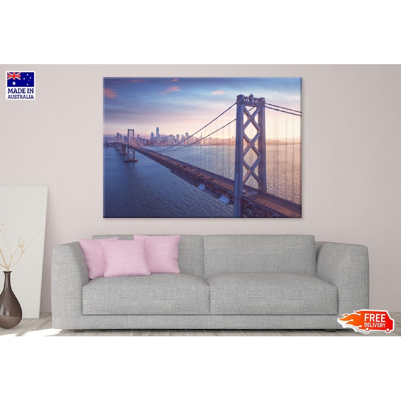 San Francisco Bay Bridge & City View Photograph Print 100% Australian Made