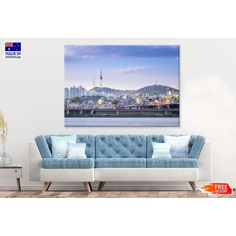 Seoul City & Han River View Photograph Print 100% Australian Made