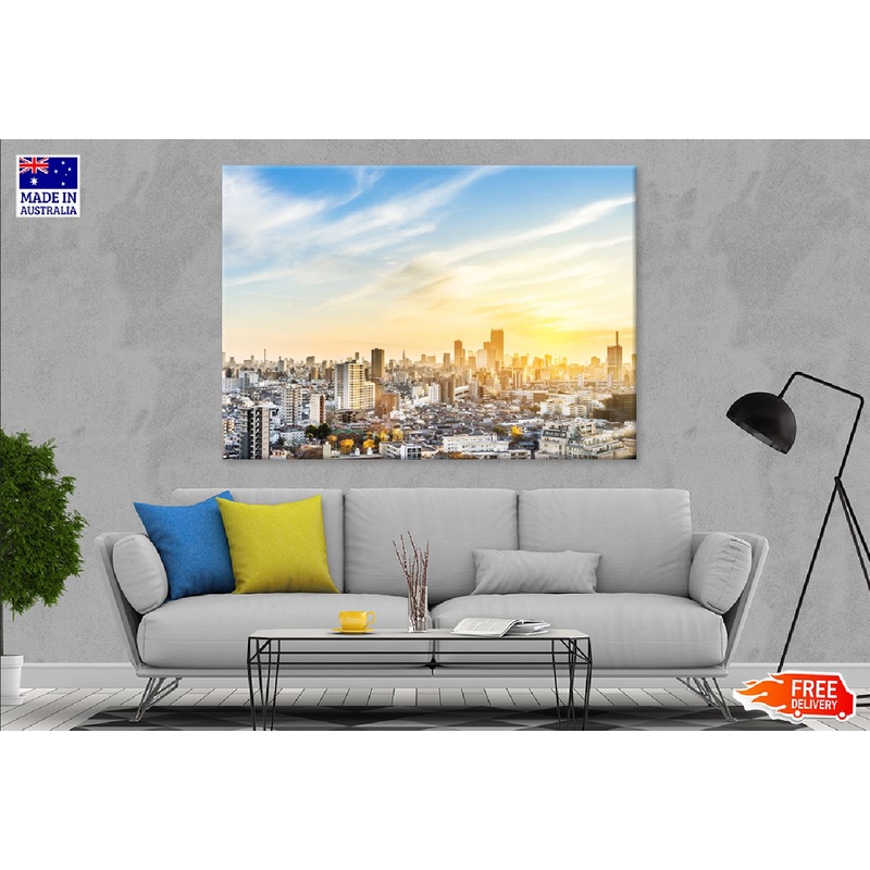 Shinjuku Area Sunset Sky in Tokyo Photograph Print 100% Australian Made