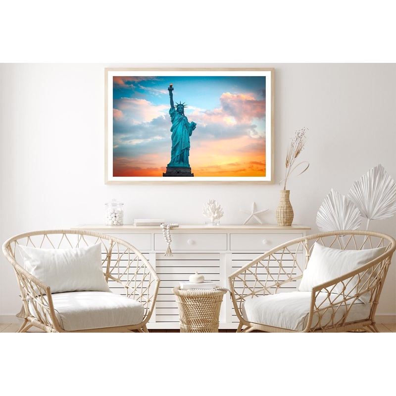 Statue Of Liberty In New York, USA Home Decor Premium Quality Poster Print Choose Your Sizes