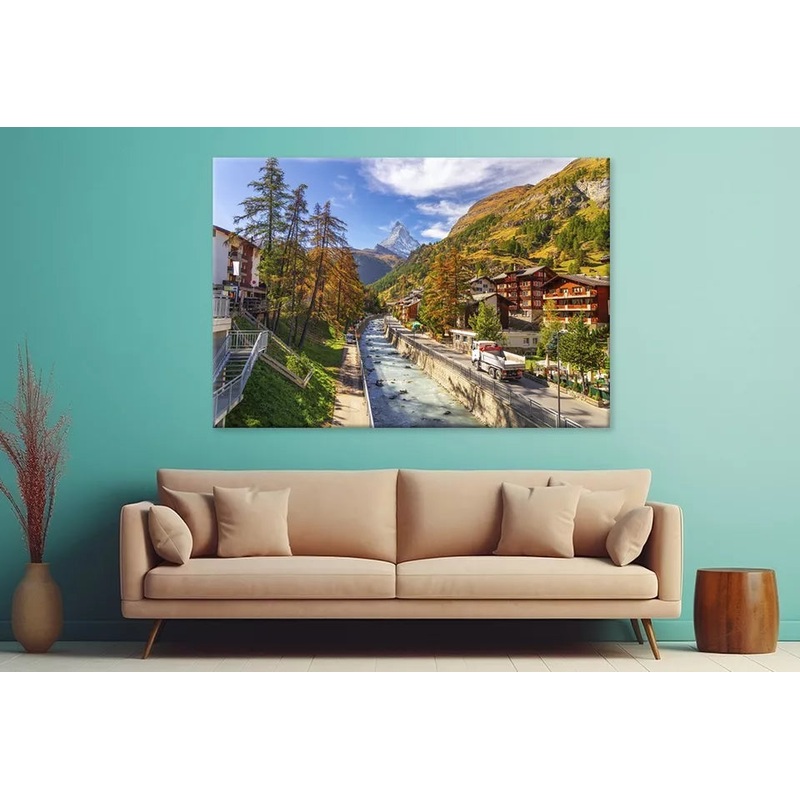 Switzerland On The Matter Vispa Wall Art Decor 100% Australian Made
