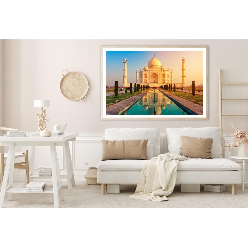 Taj Mahal Indian City of Agra Home Decor Premium Quality Poster Print Choose Your Sizes